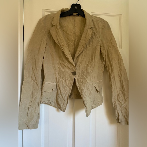 Sandro Ferrone Wrinkled Silk Women Jacket -size M - Picture 1 of 10